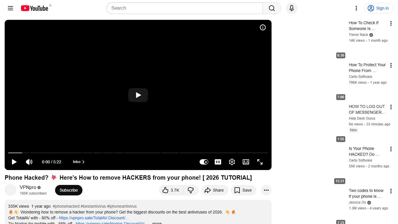 Phone Hacked? 💥 Here's How to remove HACKERS from your phone! [ 2026 TUTORIAL] - YouTube